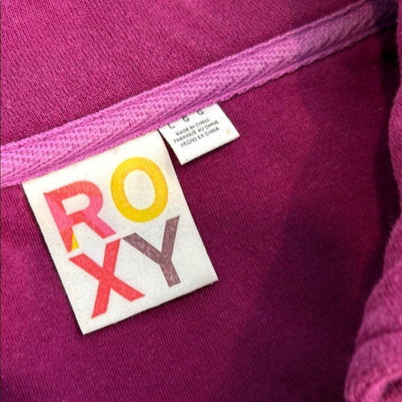 Roxy Large Snap Up Sweater Jacket Magenta Fuschia - Picture 7 of 9